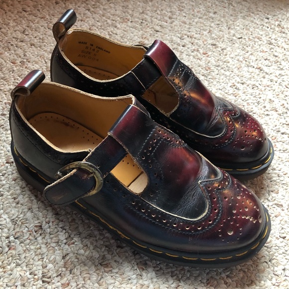 oxblood mary janes